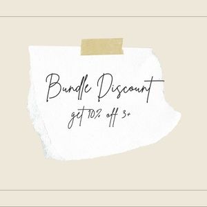 Bundle Discount! Save 10% on 3+ items